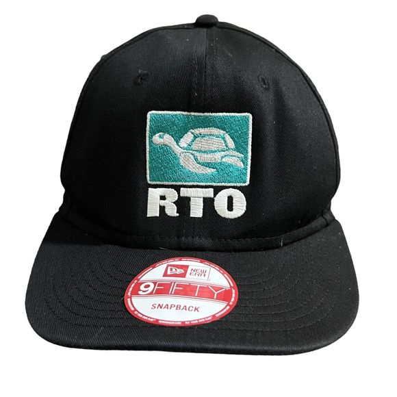 New Era Rock The Ocean RTO Logo 9Fifty Adjustable SnapBack Hat Black One Size - Picture 1 of 11